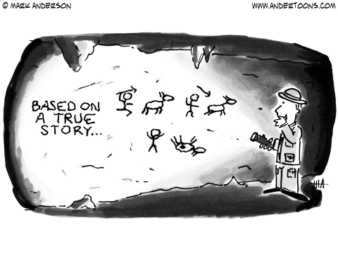 Caveman writing