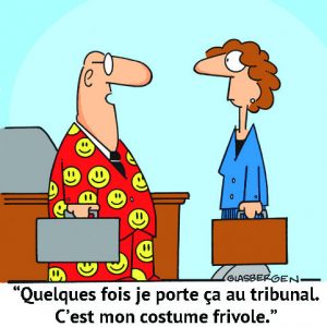 Avocat en rouge